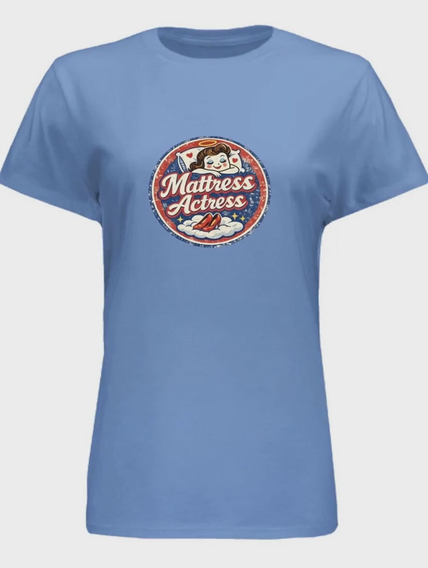Vintage "Mattress Actress" Retro Pin-Up Tee for Women